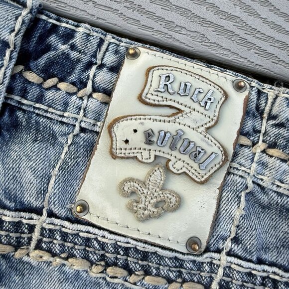 Rock Revival Gary Alt Straight Men’s Sz 33 X 33 Heavy Distressed Destroyed Look - Picture 8 of 9